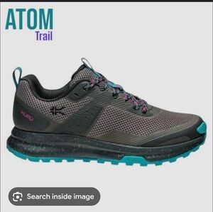 KURU Women's Trail Hiking Shoes - Gray and Teal